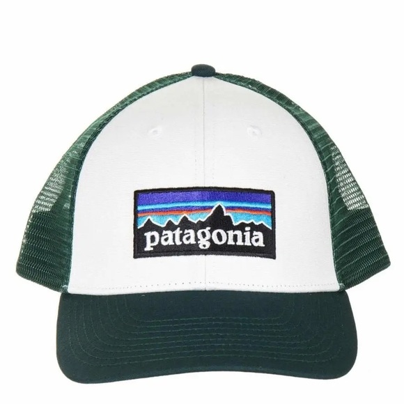 Patagonia Accessories - Patagonia White and Green P-6 LoPro Trucker Hat